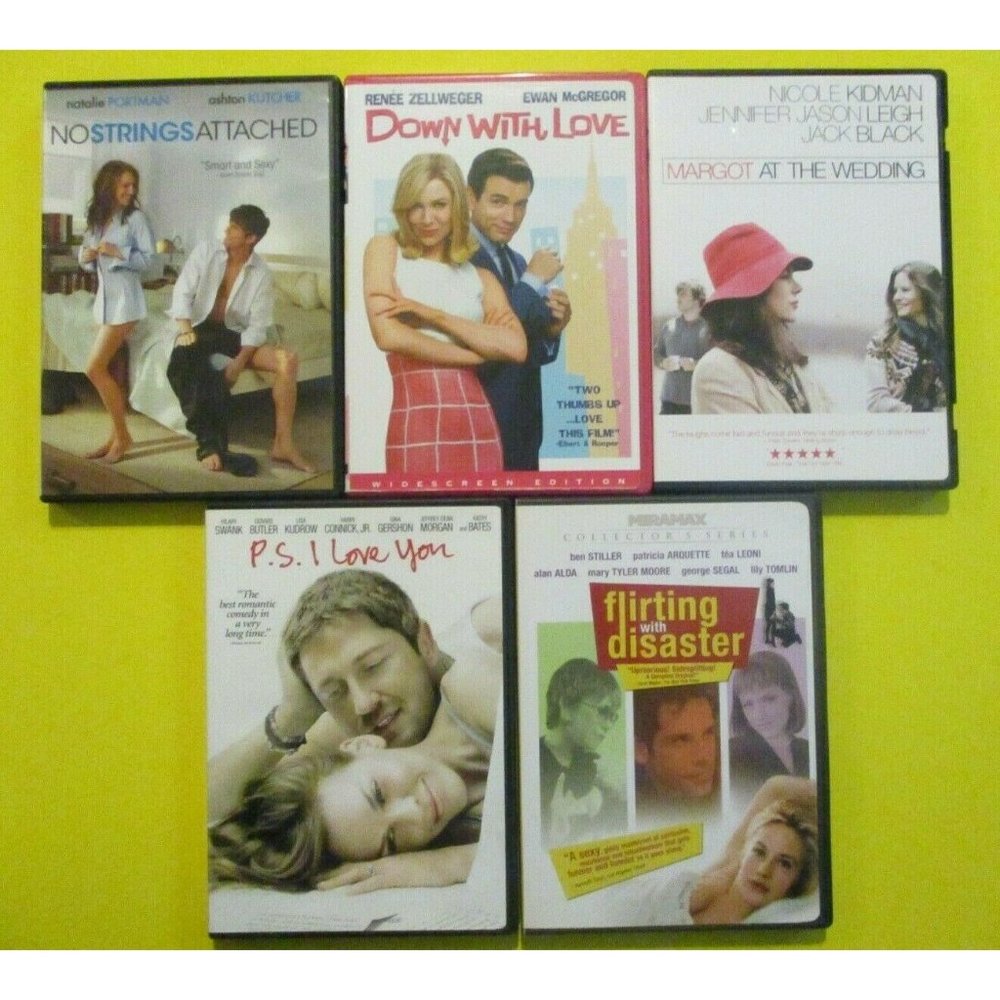 5 DVD Lot Down With Love Margot Wedding P.S. I Love You Flirting